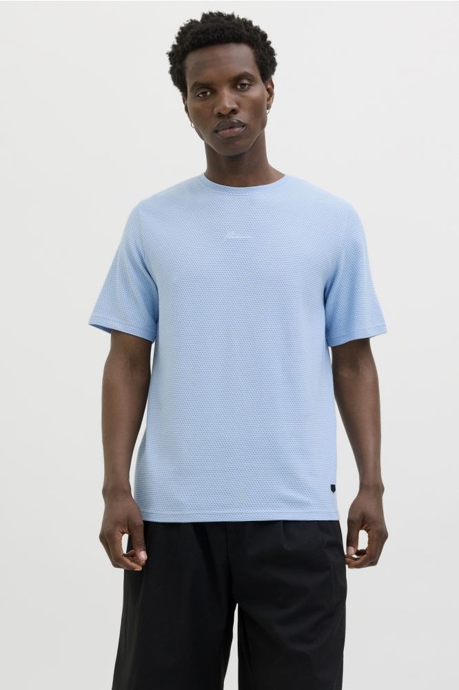 JPRBLAFRANCO SS TEE CREW NECK LN 12175825 CHAMBRAY BLUE
